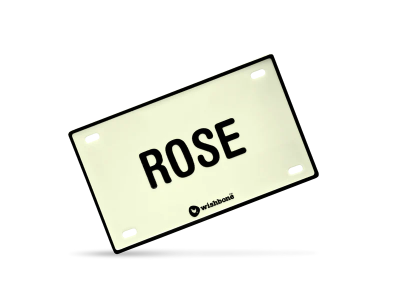 Wishbone Number Plate