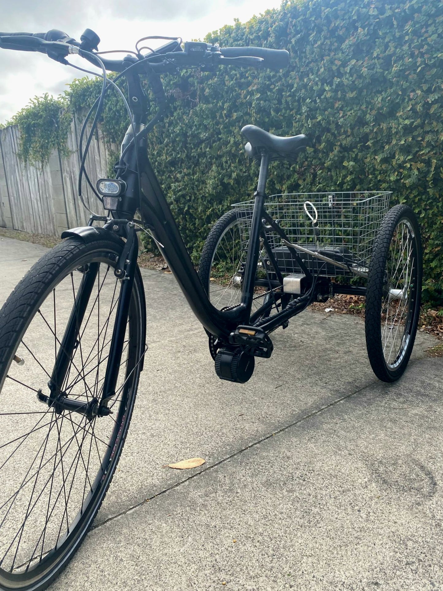 Black Adult E-Trike – Converted Kit -