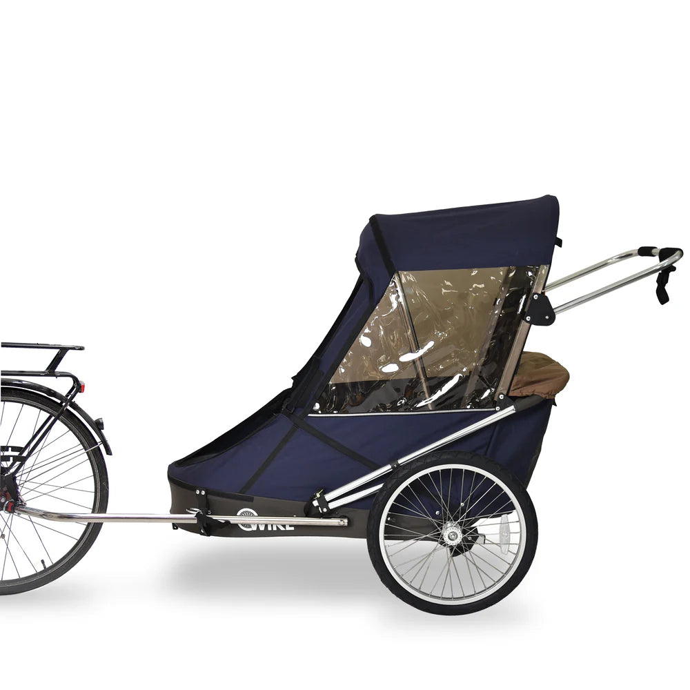 Wike Special Needs Large Bike Trailer (BLACK) - includes Stroller & Jogging Kit