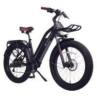 ET.Cycle T720 Fat Trekking Step-thru E-Bike, 300W-750W, 48V 15Ah, 720Wh Battery [Matt Black 26"]