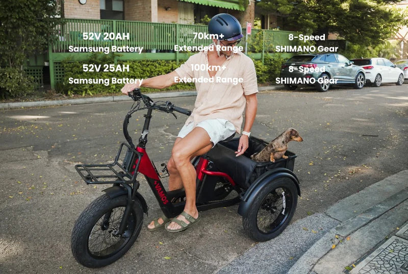 Papa Grande Pro 2026 - 3 Wheel E-Trike Bike (25AH)