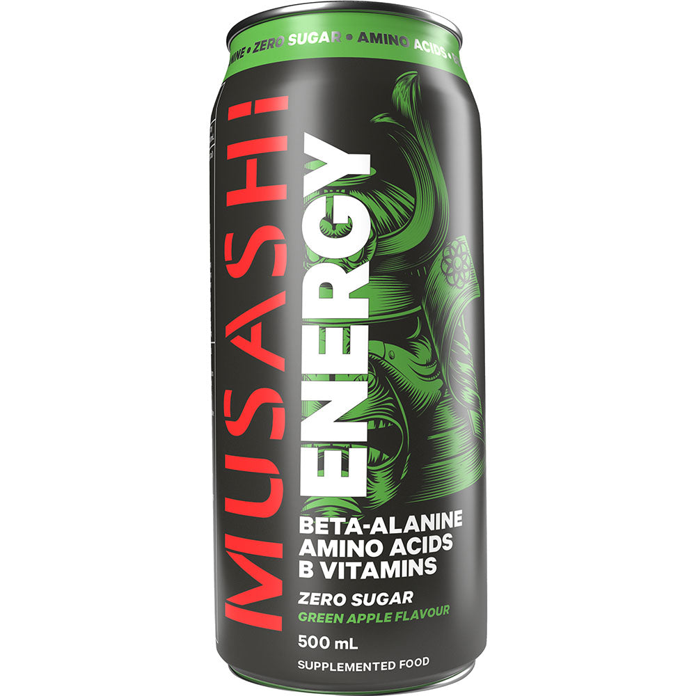 Musashi Energy Green Apple 500ml (1 Can)