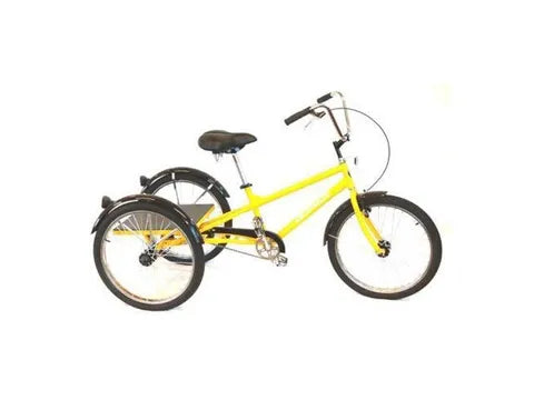 TRIKE 24" 3 Speed (Coaster) NEXUS, Industrial, 180kg Capacity YELLOW