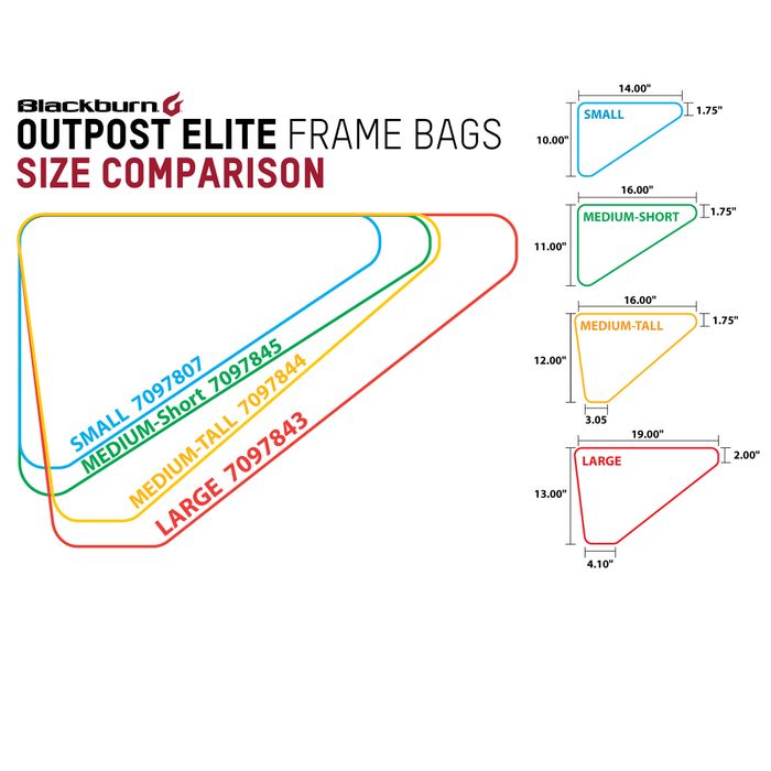 Blackburn Outpost Elite Frame Bag Medium Tall