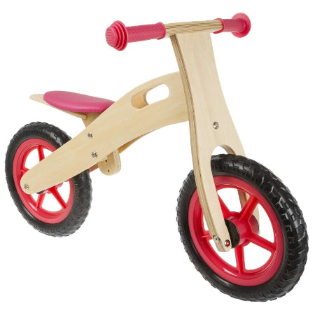 BALANCE BIKE WOOD/RED 12"