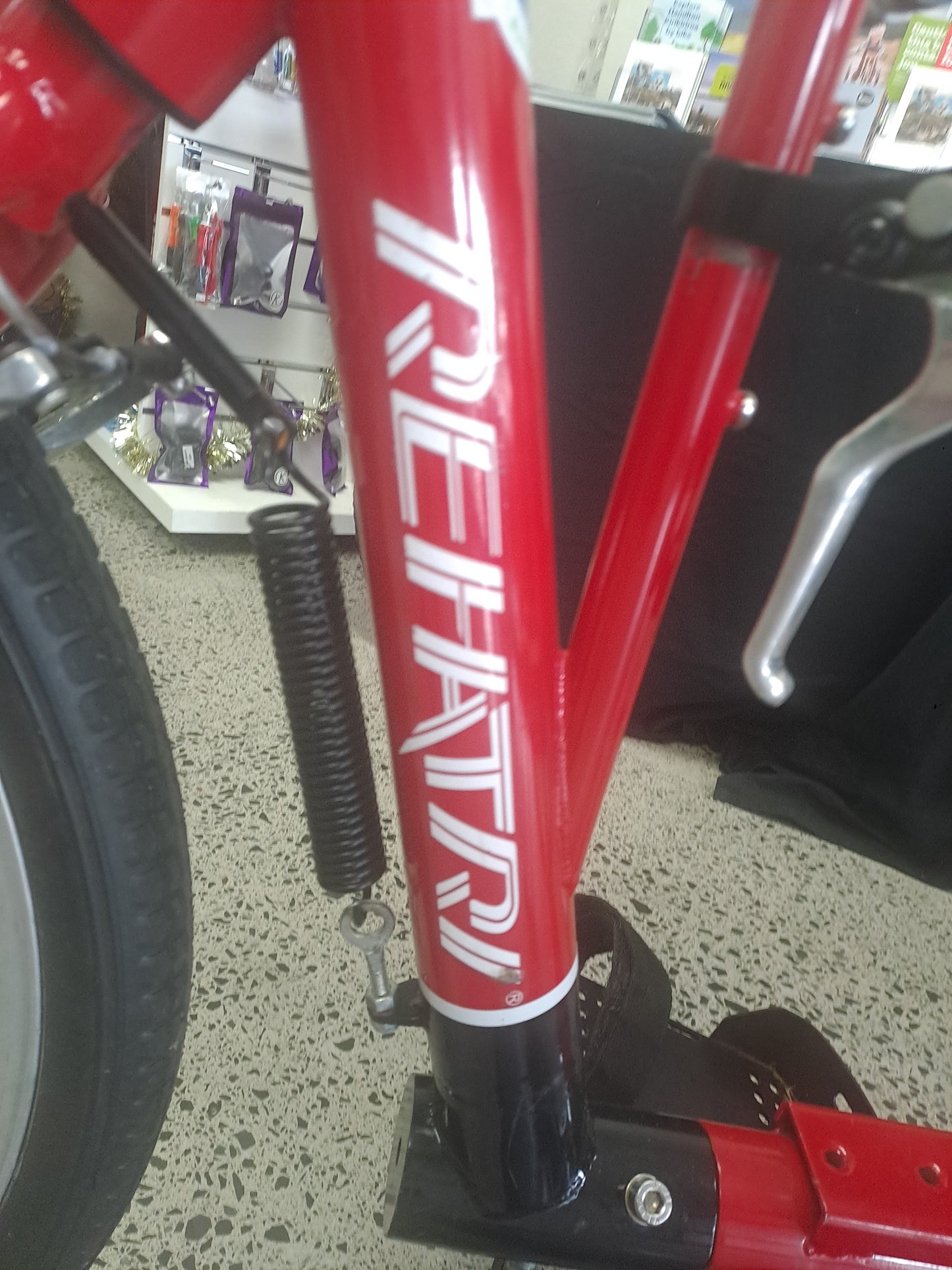 Red rehatri handcycle