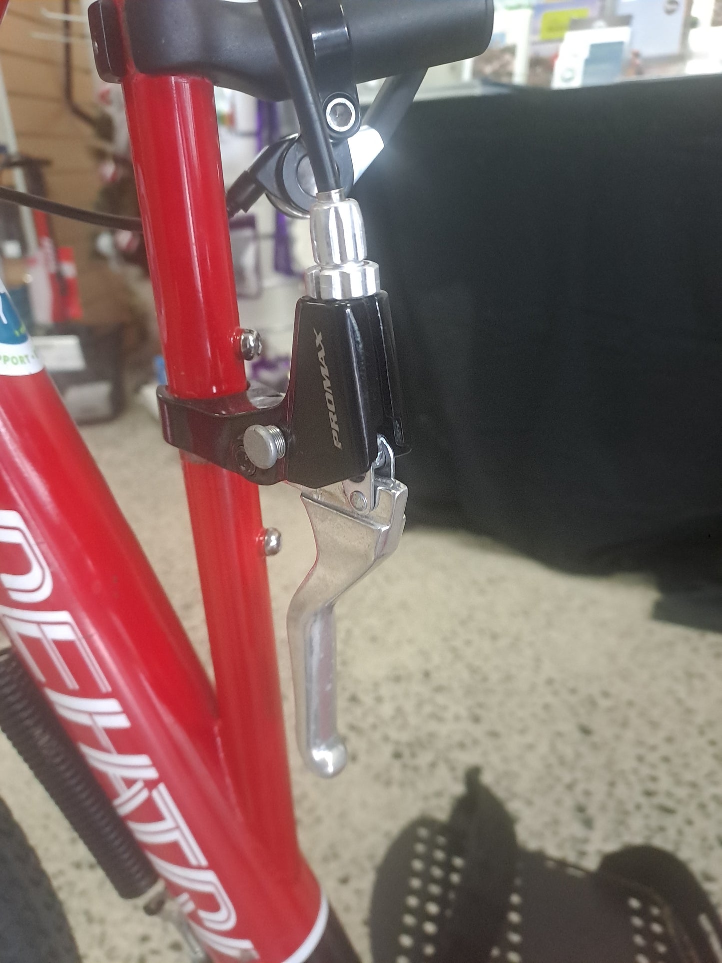 Red rehatri handcycle