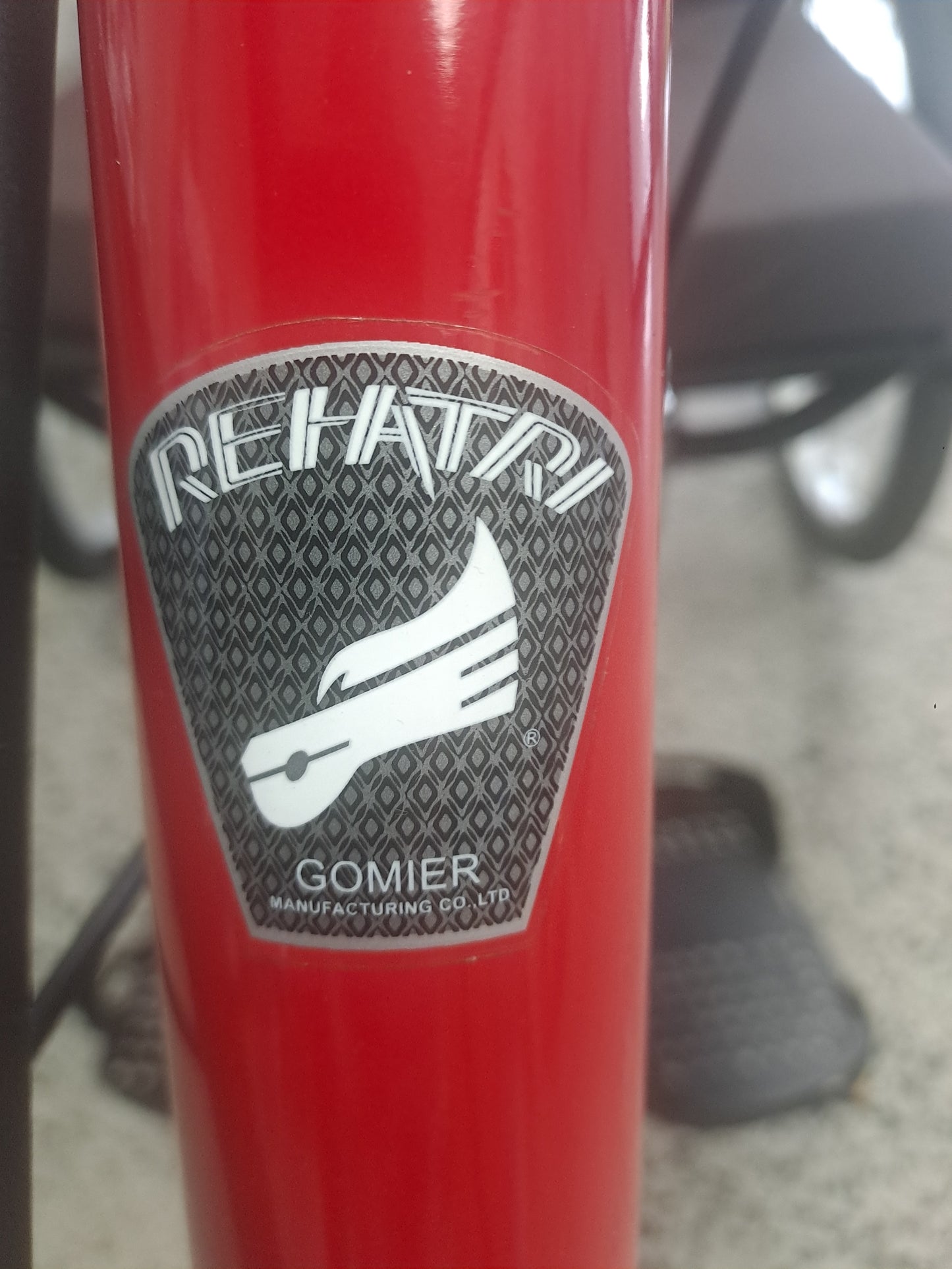 Red rehatri handcycle